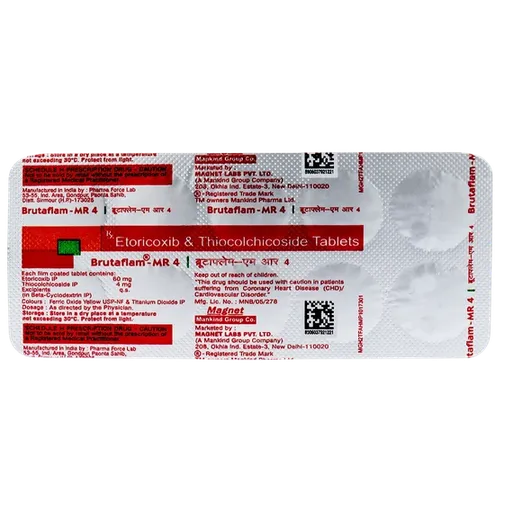 brutaflam mr 4mg tablet 10's